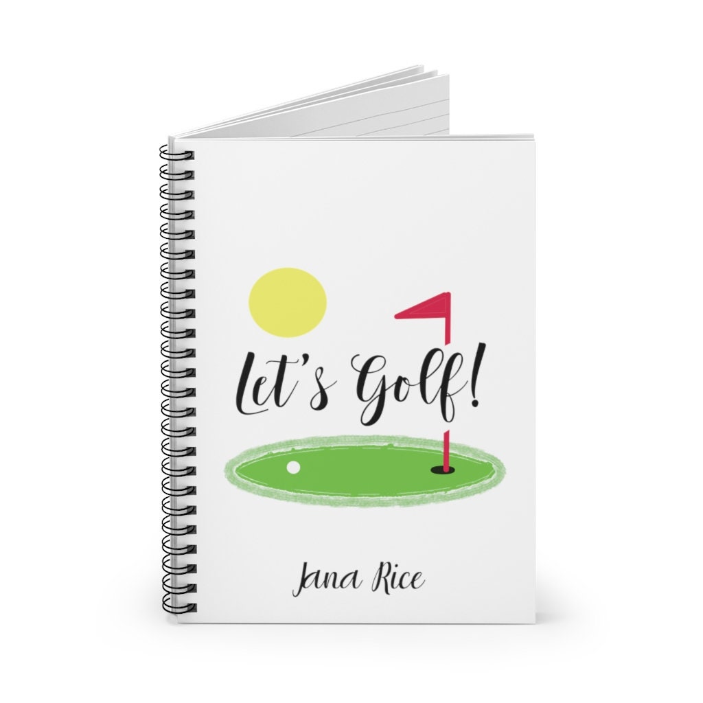 Copy of Let's Golf Golf Journal Golf Notebook Golf Etsy