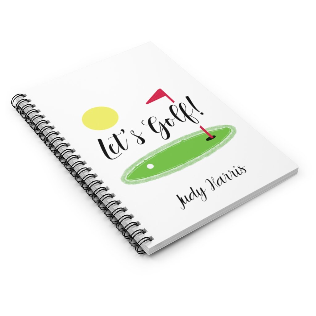 Let's Golf Golf Journal Golf Notebook Golf Papelería Etsy