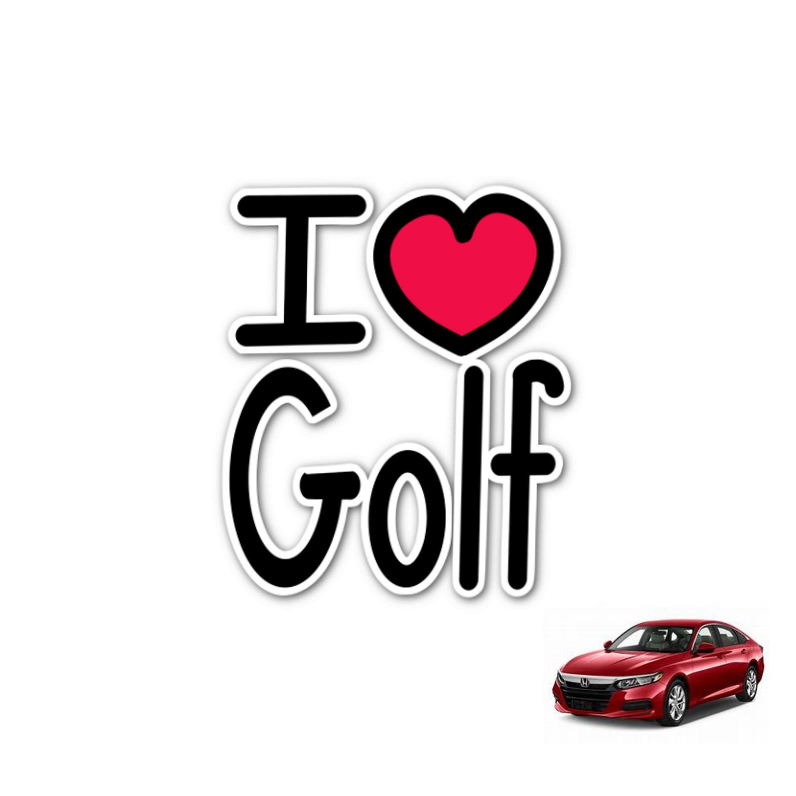 Golf Car Decal Golf Car Sticker Golf Window Sticker Car Etsy