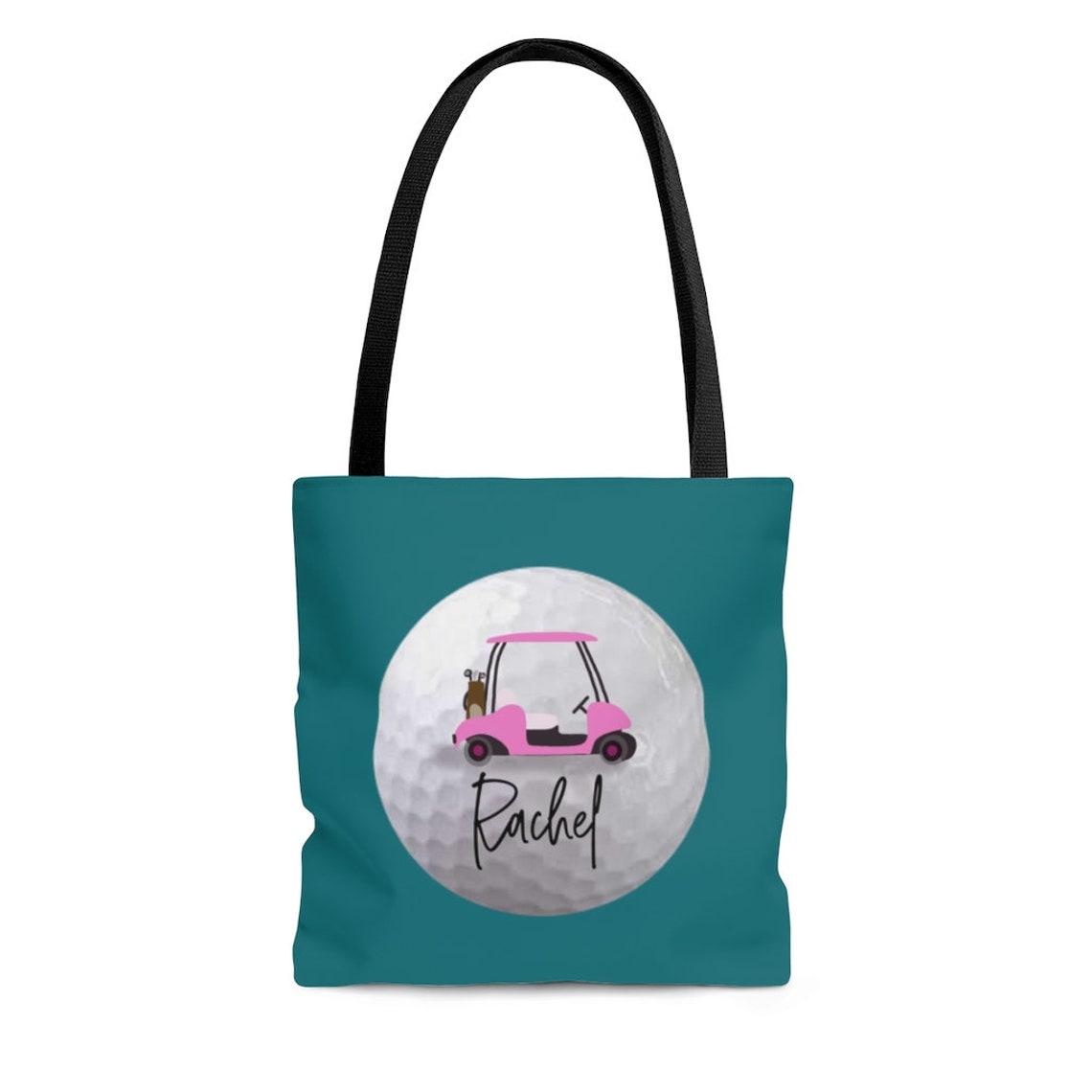 Aqua Golf Tote Bag Golf Cart Tote Bag Golf Bag Golf Book Etsy