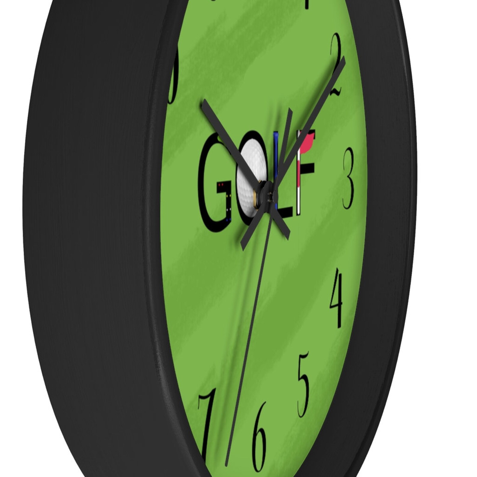 Golf Green Clock Golf Wall Clock Golf Clock Golf Shop Etsy