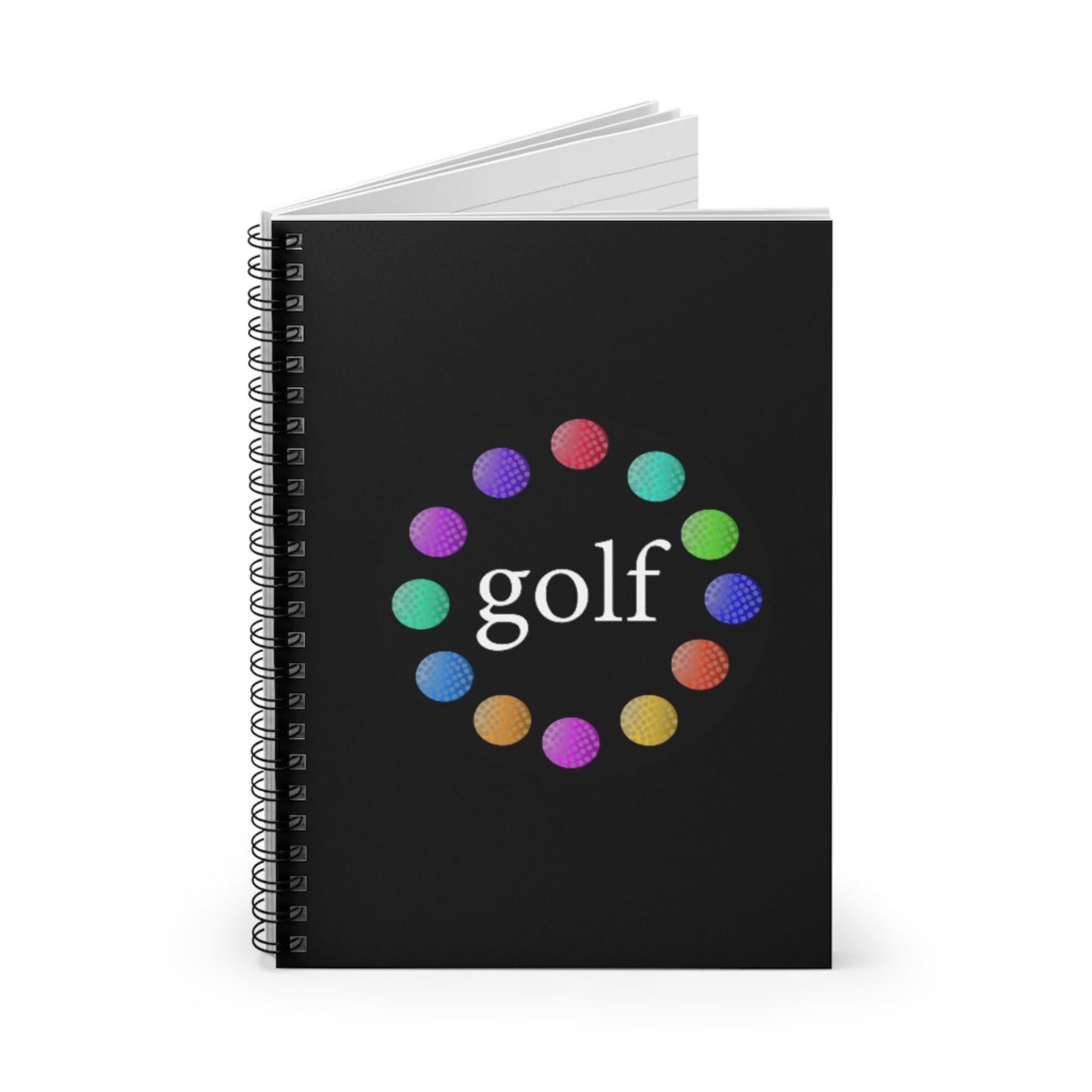 Black Golf Journal Golf Journal Golf Notebook Golf Etsy