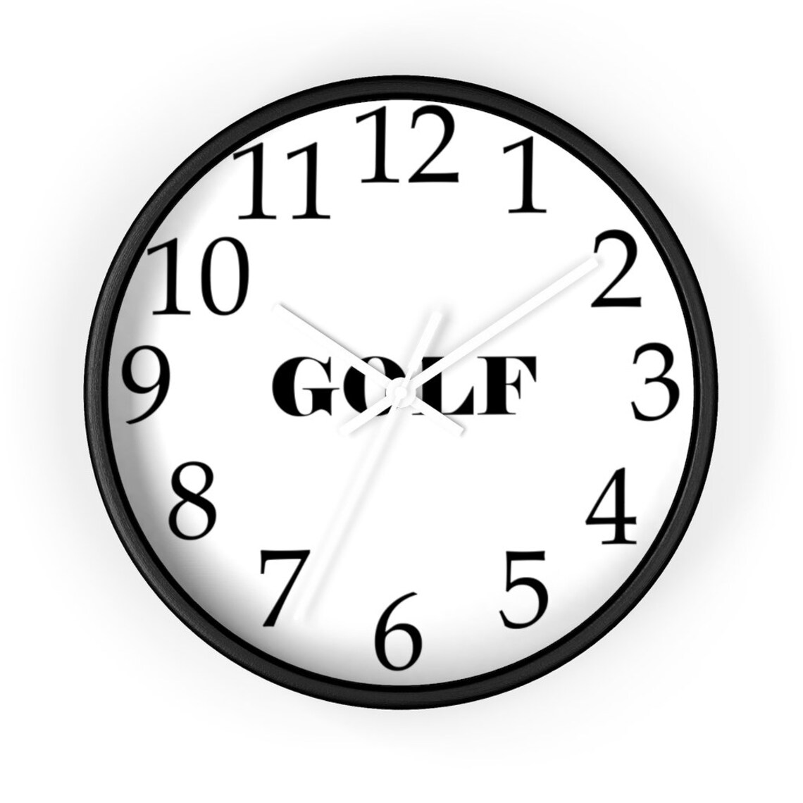 The Word Golf Clock Golf Clock Horloge grand nombre Etsy