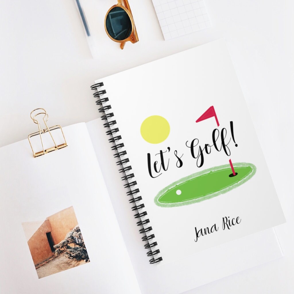 Copy of Let's Golf Golf Journal Golf Notebook Golf Etsy