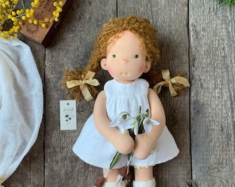 Unique Waldorf Doll – Custom Order, Eco-Friendly Soft Toy for Mom, Daughter, Grandma - Holiday Gift Idea