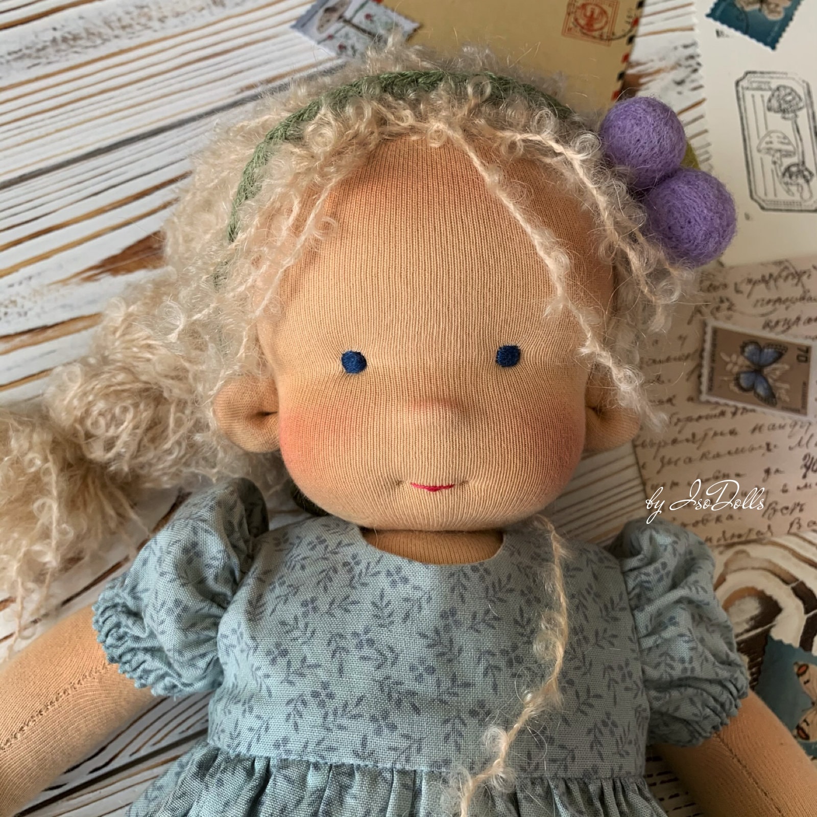 Organic Waldorf Doll classic Gift for Girls 5 Made to order Etsy