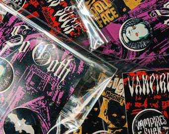 A So Goth Sucky Vampire Brigade of Doll Magnet Singles & Sets