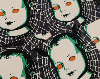 Baby Bat Doll Head Sticker • Goth