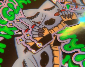 Glampire Sticker • Halloween • Alternative • Horror Fan • Vampire Sticker