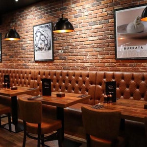 Wall bench 2024 seating for restaurants