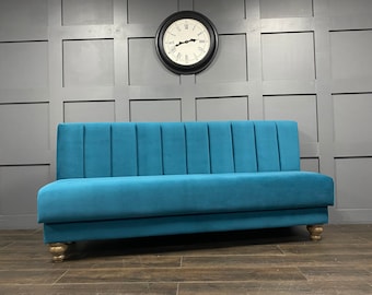 Fluted Kitchen Dining Booth Bench Seating available in any colour