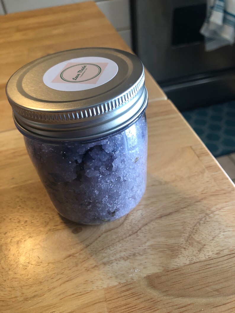 Body scrub, body care, exfoliating,Lavender rosemary, sugar scrub image 2