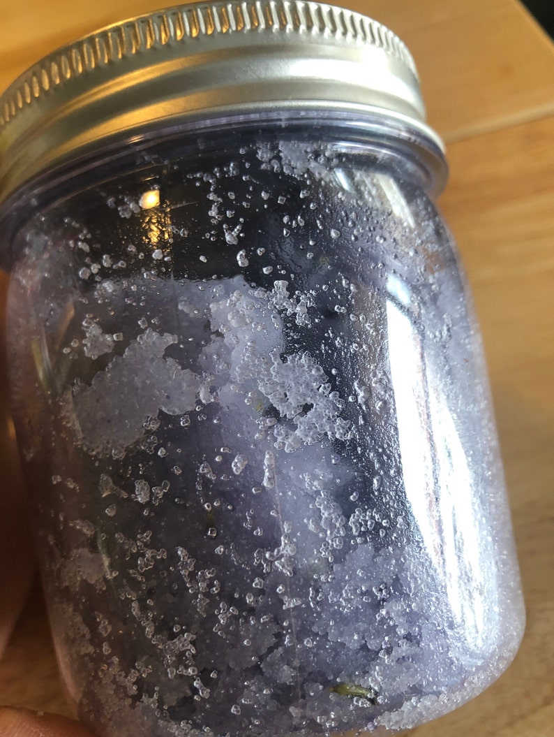 Body scrub, body care, exfoliating,Lavender rosemary, sugar scrub image 3