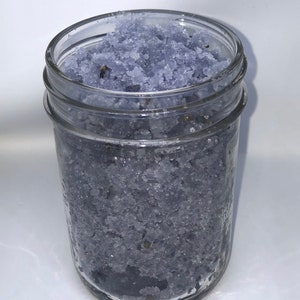 Body scrub, body care, exfoliating,Lavender rosemary, sugar scrub image 1