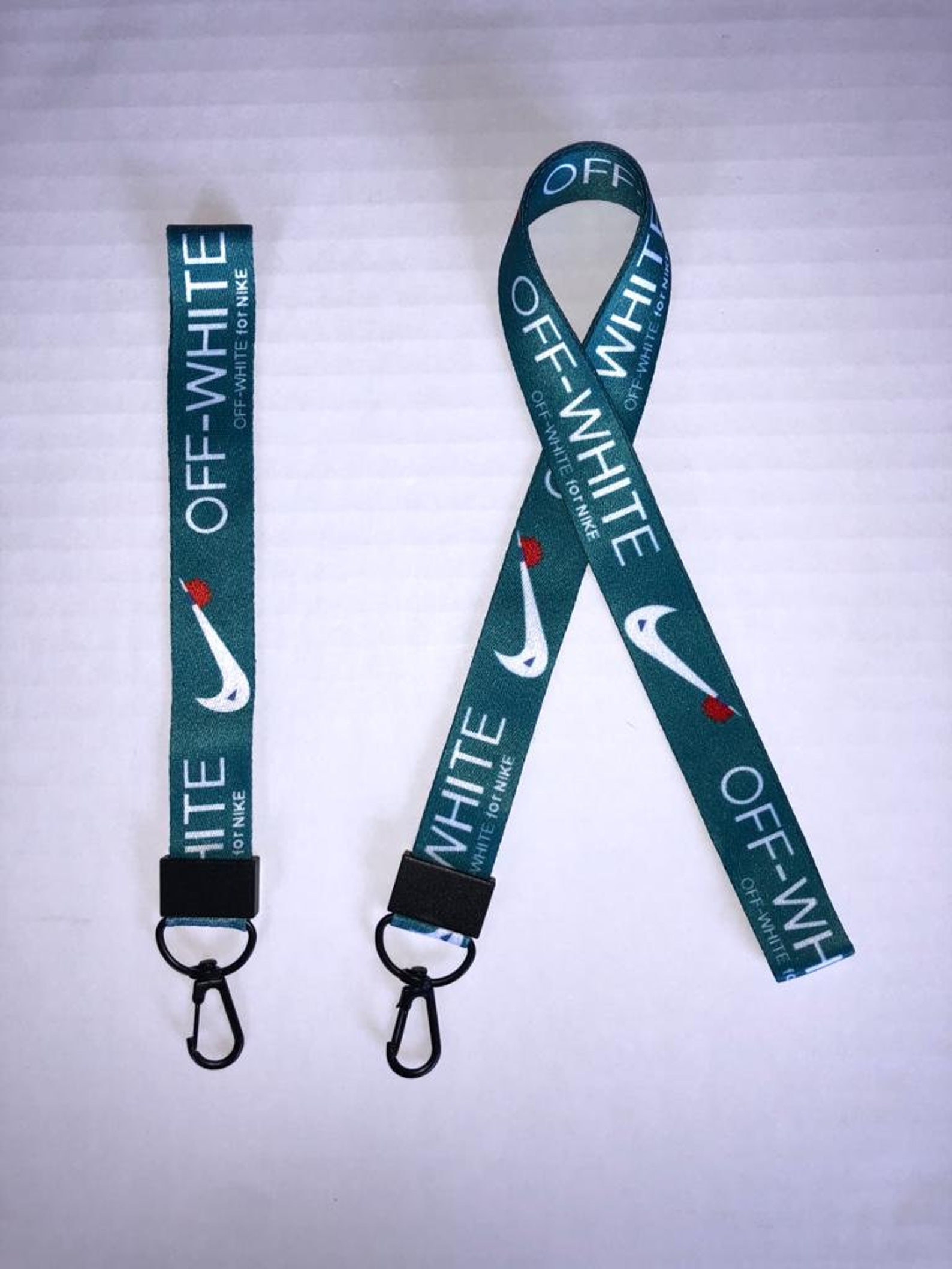 Nike Off White Inspired Keychain Lanyard Strap Fashion Etsy