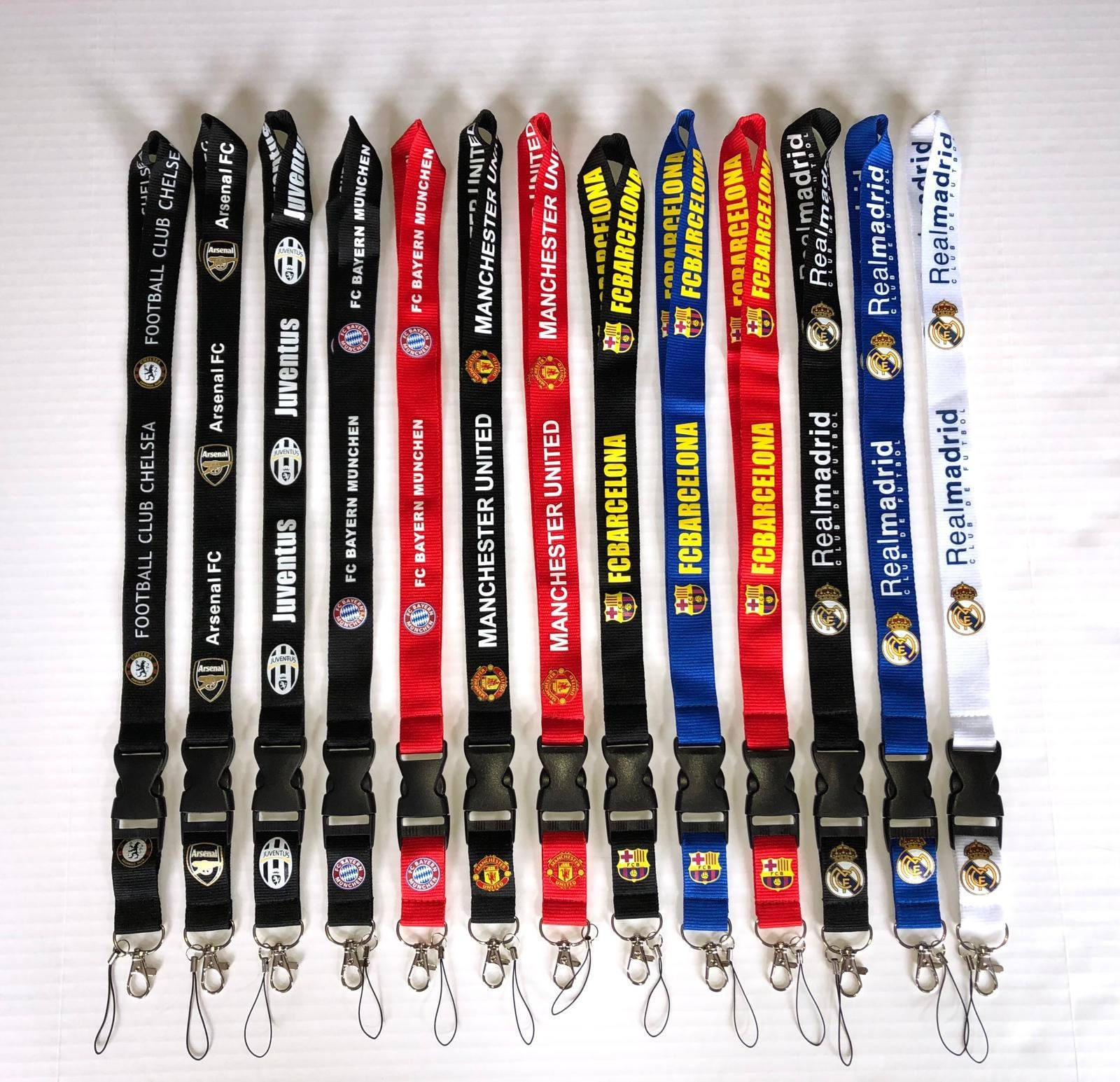 Soccer Team Sports Lanyards Detachable Keychain ID Phone Etsy