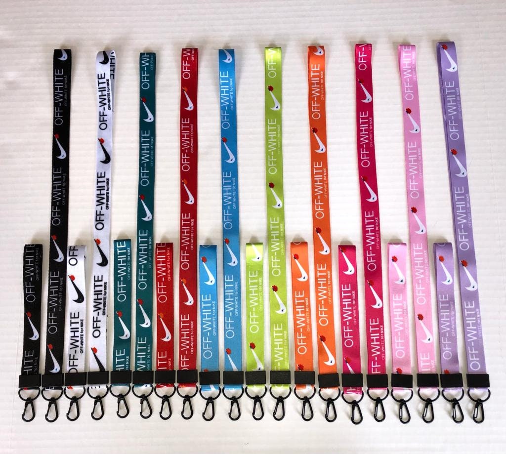 white nike lanyard