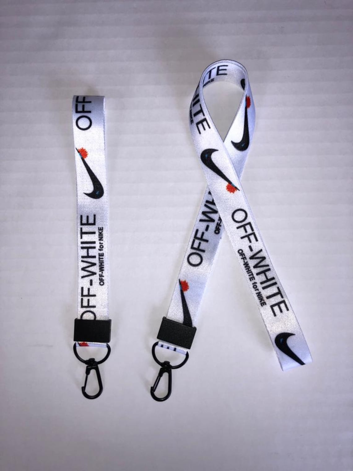 Nike Off White Inspired Keychain Lanyard Strap Fashion Etsy