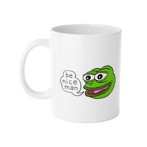 Pepe Peepo The Frog 11oz Mug, Birthday Gift, Peppe Fanart