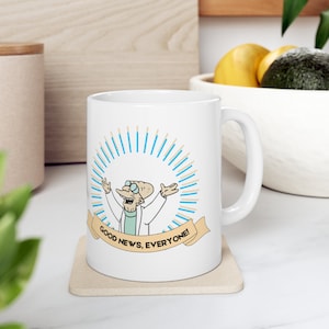 Futurama Ceramic Mug 11oz / Good News Everyone / Futurama Gift / Fan Art