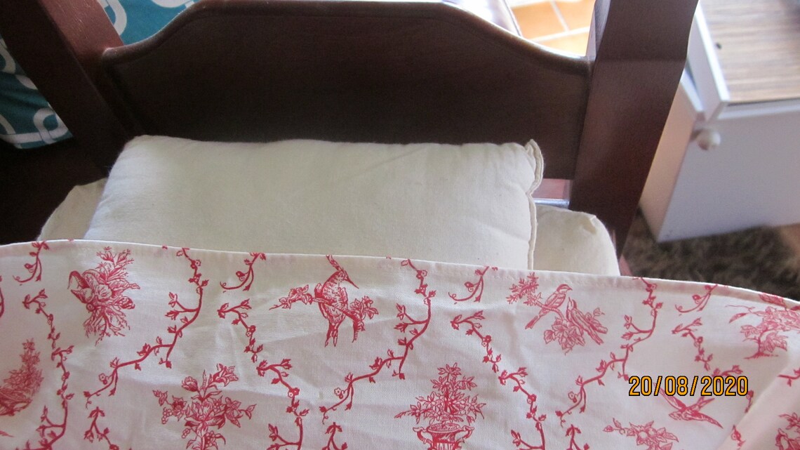 1997 American Girl Doll Felicitys 4Poster Canopy Bed Red Etsy