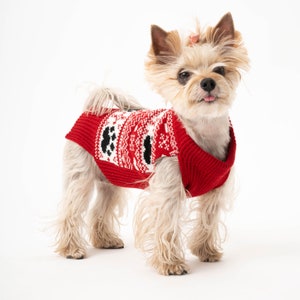 Dog sweater made of organic new wool | Hand-knitted | Dog sweater | Dog coat | Animal jackets and sweaters | Dog clothing | Model Alex