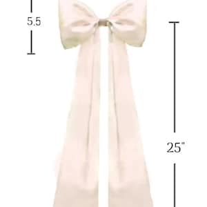 Large Pearl Pink Bows with Extra long sashes!  Taffeta or Satin Bows ! Poster board Bows! Display Wall or Door Ornaments!