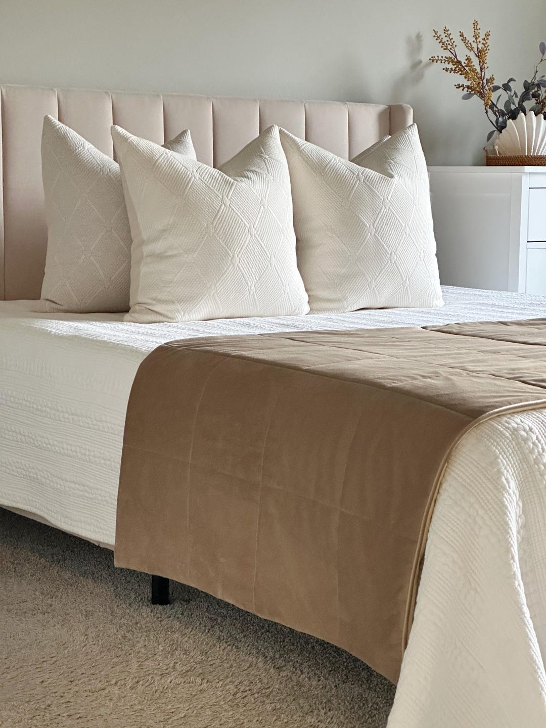 Velvet Bed Runner, Runner for Bedroom, Runner Twin Full King Queen Size - Etsy
