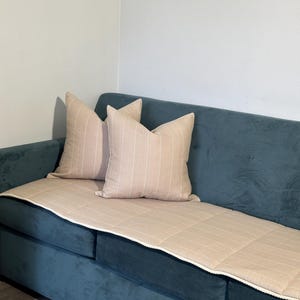 Cotton Sofa Protector, Custom size ,Sofa cover,Couch Cover,Bench cushion, slipcover,Sofa protector,Striped furniture cover