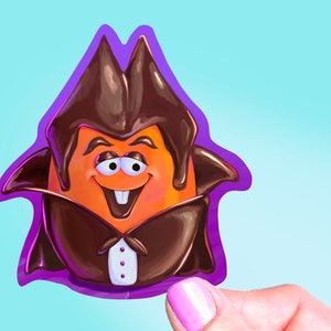 Count Chocula Monster Cereal McNuggets Toy Sticker, Vinyl Sticker, 80’s Stickers, McDonald’s Toys, Happy Meal Toys, Halloween Sricker