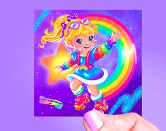 Sticker Rainbow Brite, Sticker vinyle imperméable, Stickers années 80 et 90, Jouets nostalgiques, Stickers rétro