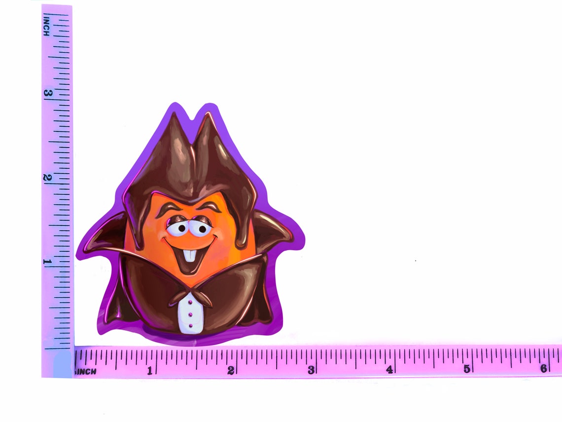 Count Chocula Monster Cereal Mcnuggets Toy Sticker, Vinyl Sticker, 80’s ...