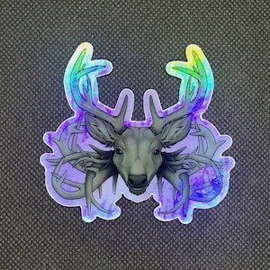 Antler King Holo Vinyl Sticker