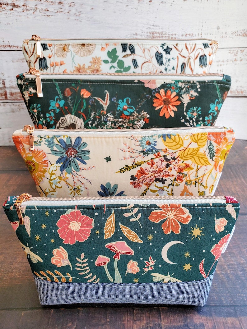 ADD-ON: Contrast Bottom for the Fundamental Zipper Pouch PDF Sewing ...