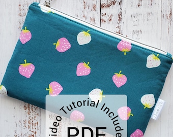 Cynthia Zipper Pouch PDF sewing pattern (with video tutorial)