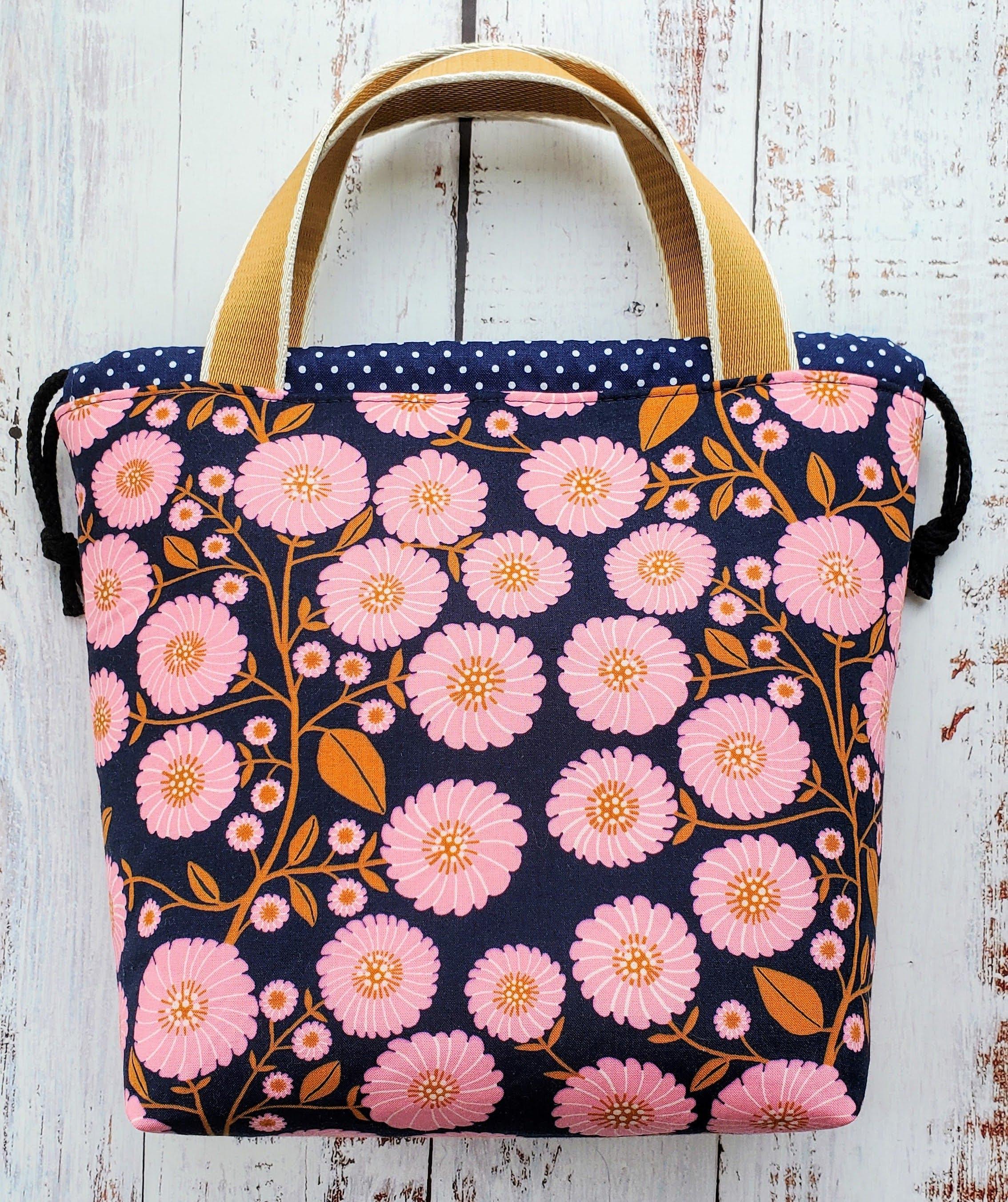 Fundamental Drawstring Bag PDF Sewing Pattern: 4 Sizes, Optional