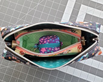 Bilby Pouch Sewing Pattern, Boxy Zipper Pouch Pattern, Bonus