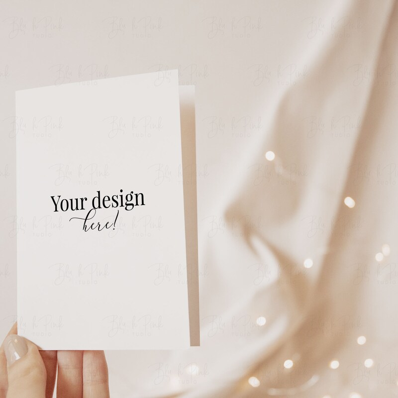 A2 Folded Card Mockup Etsy