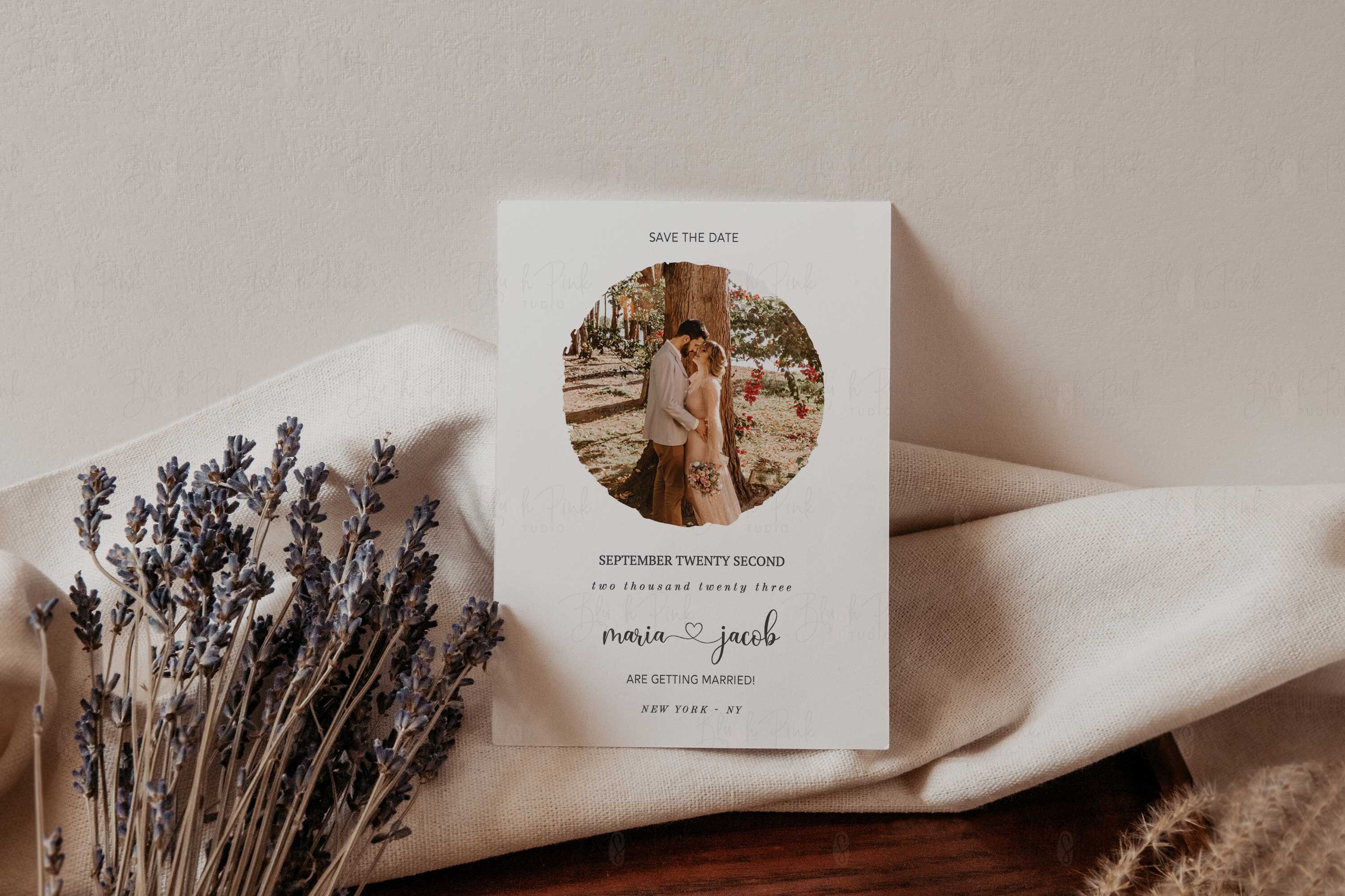 Download Boho Style Autumn Invitation Mockup 5x7 Card Mockup ...