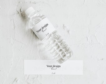 Water Bottle Label Mockup, Smart Object (JPG & PSD)
