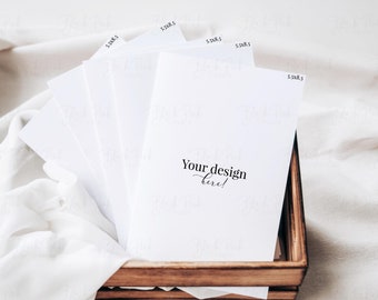 Bifold Card Mockup, 5.5x8.5, Smart Object (Photoshop File)