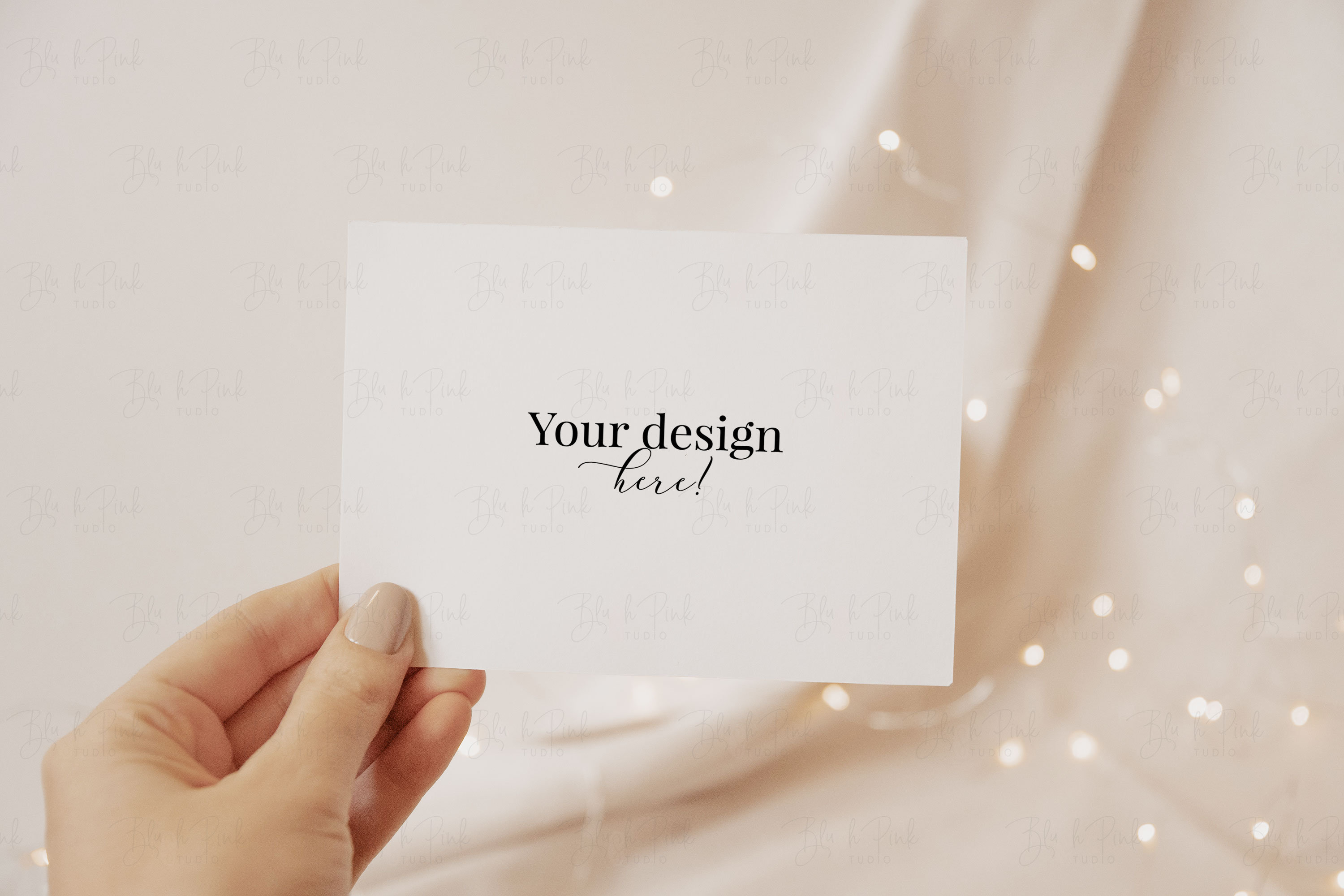 Download A2 Card Mockup Horizontal Card Mockup 4.25x5.5 Greeting ...