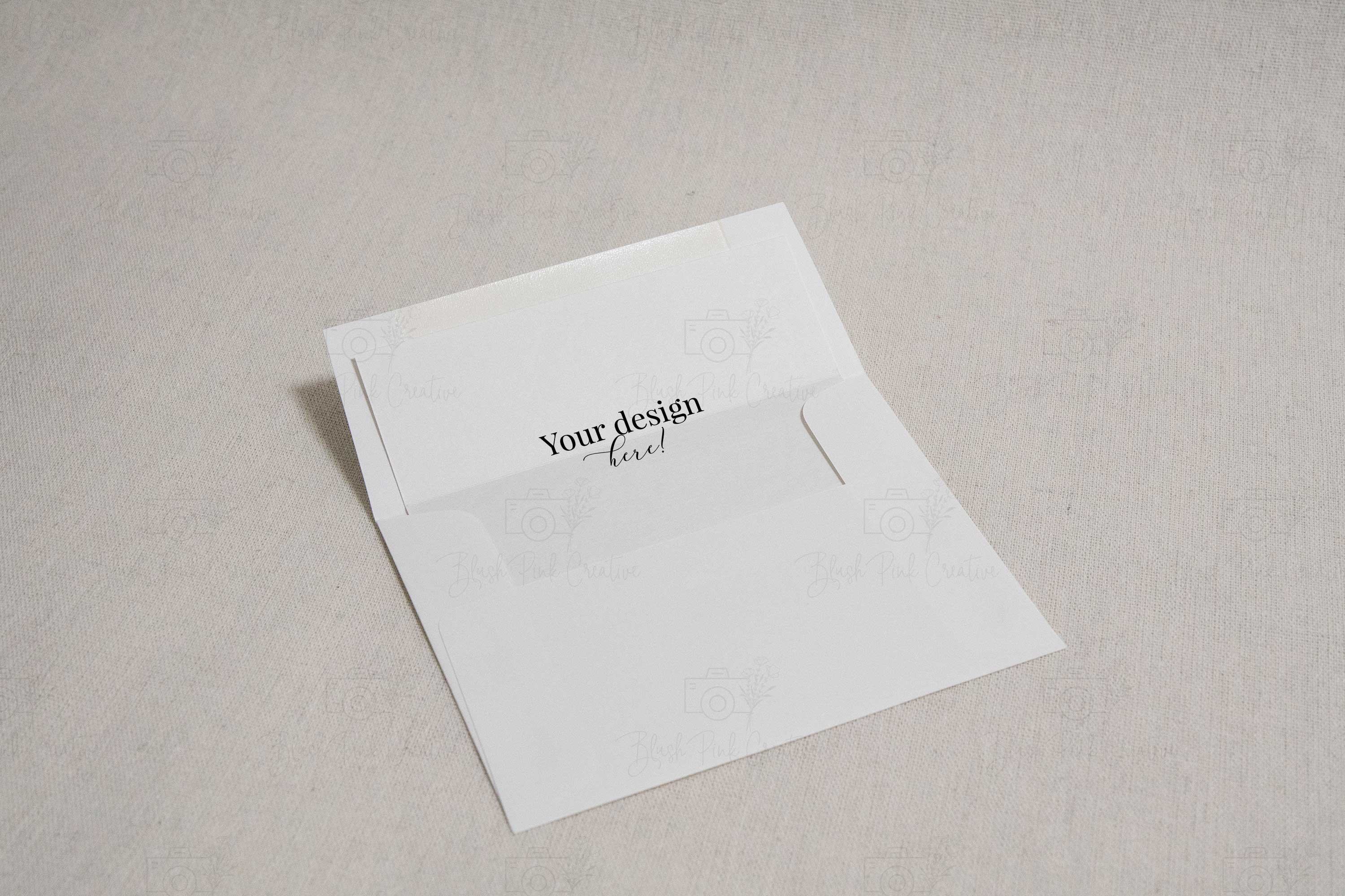 Envelope Liner Mockup Square Flap Envelope Liner Mockup Etsy