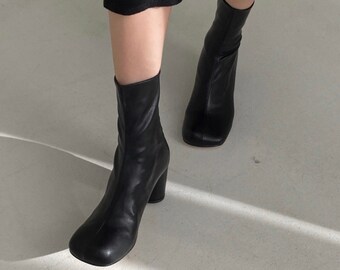 doll perspex ankle sock boot