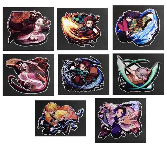 Stickers 3D Giyu Tomioka (Demon Slayer) - 13x13 Cm - Neuf Sous Blister