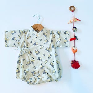 新登場！サムライベビー着物、日本製ベビー甚平、手作り、かわいいベビー服、日本製、ベビーシャワー、新生児ギフト