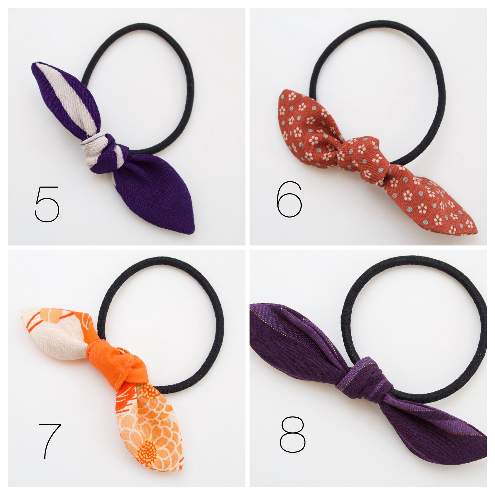 Ribbon Japanese Hair Tie Kimono Fabrics Matching Different Etsy UK