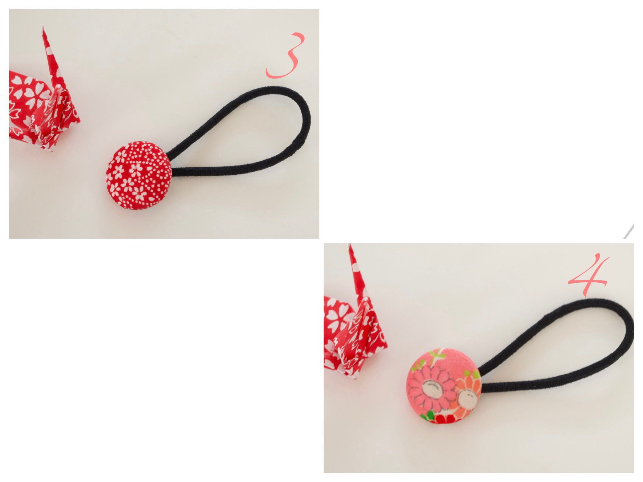 Kimono accessories Silk kimono fabric Japan hair tie charm Etsy