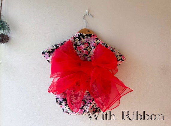 Baby Kimono Romper, Flower-pattern Kimono, Birthday Present