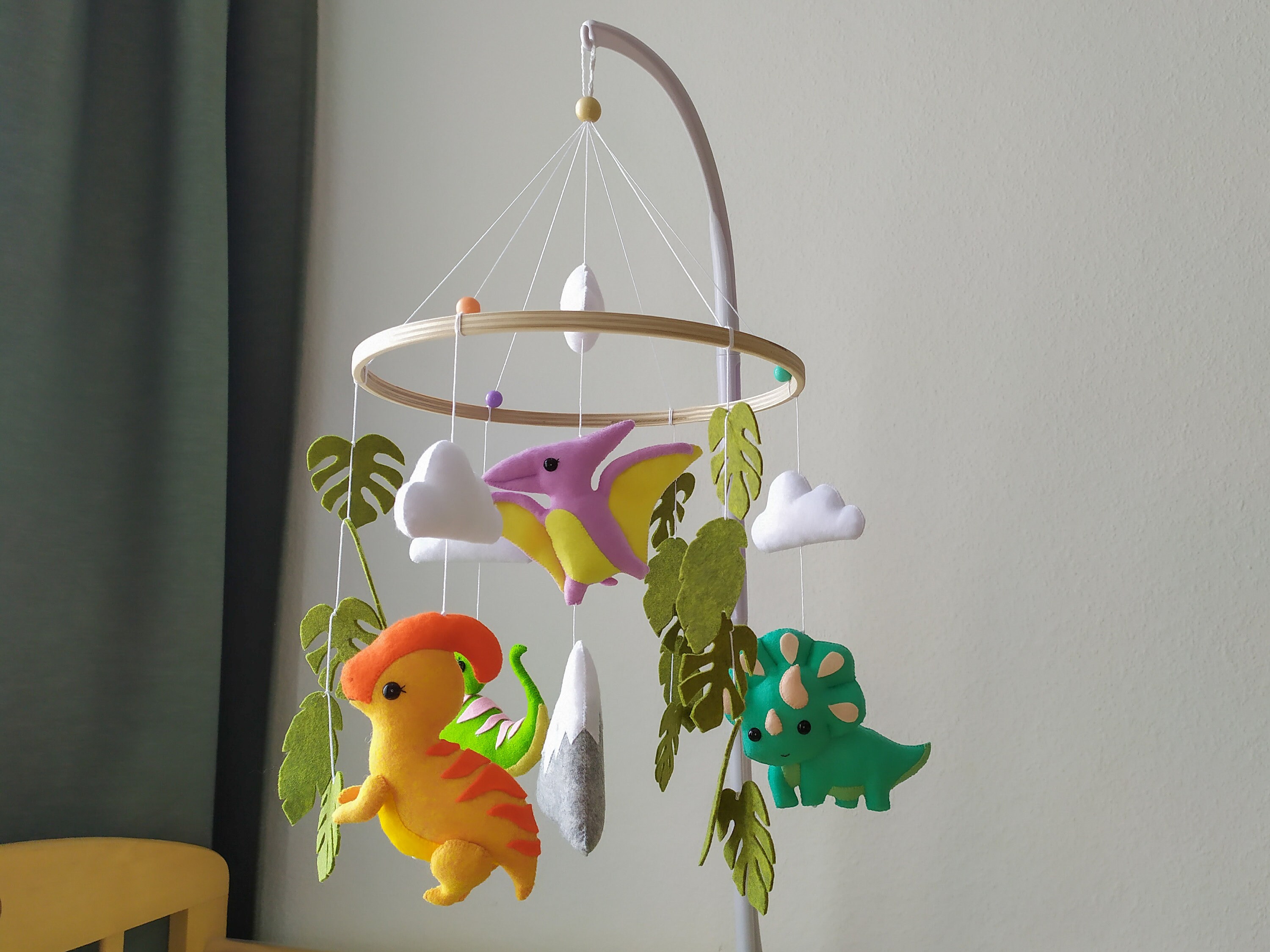 Dinosaur Baby Mobile Dino Crib Mobile for Boy Nursery Decor Etsy